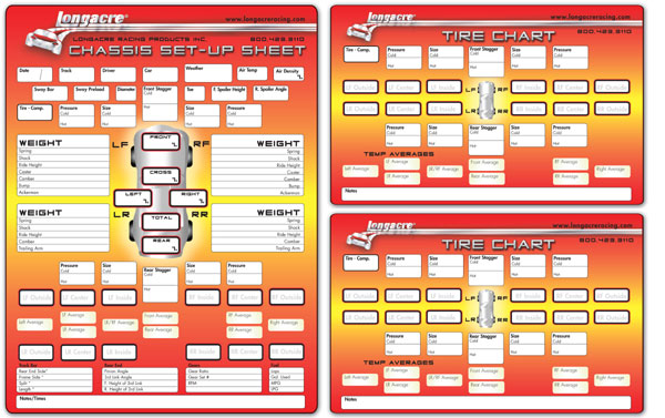 (image for) Chassis Set Up/Tire Sheets