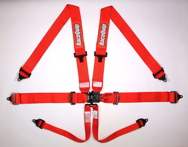 (image for) SFI PRO L&L 6PT PD LAP BELTS RED 137.44